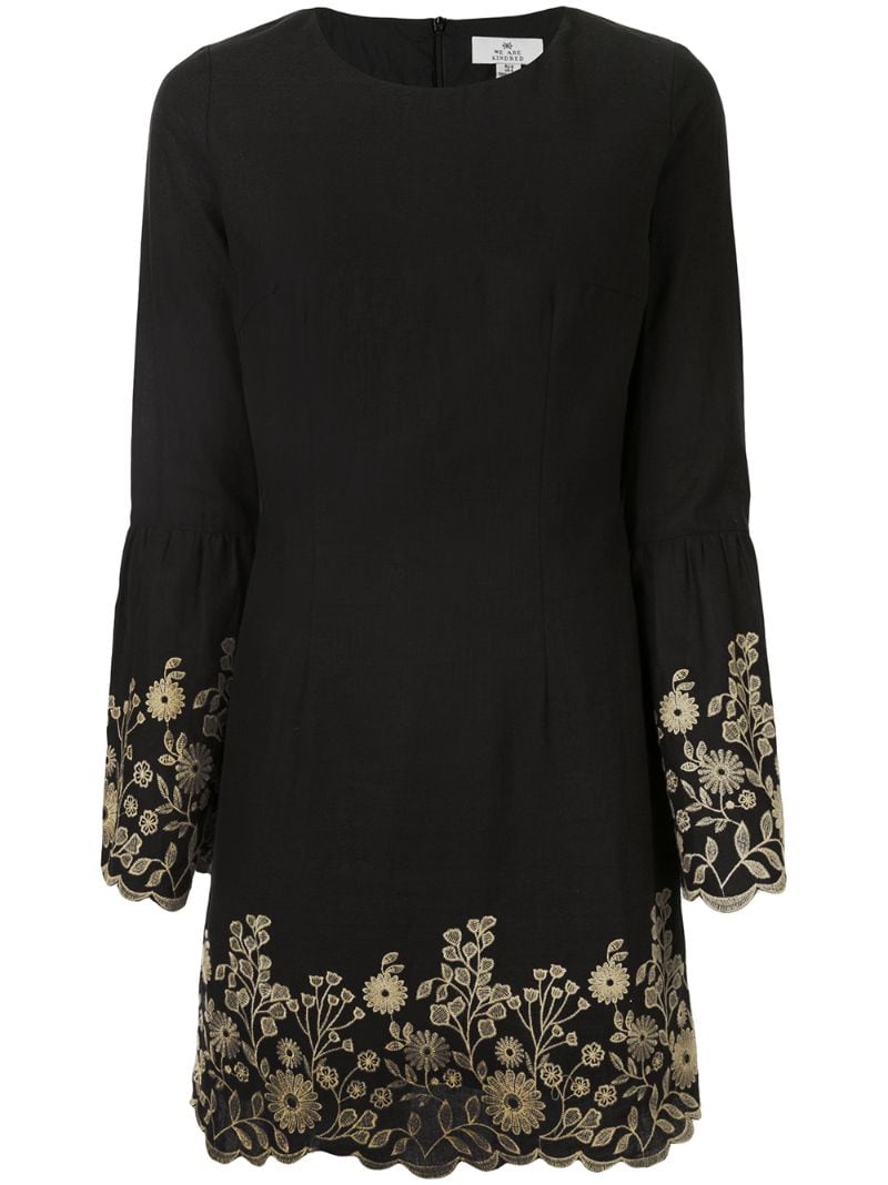 WE ARE KINDRED BONNIE FLORAL-EMBROIDERED SHIFT DRESS