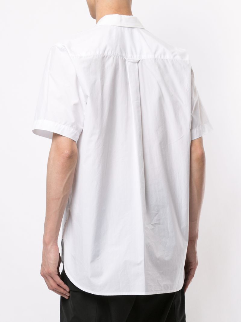 Shop Fumito Ganryu Pleated Front Shirt In White