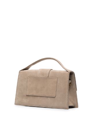 beige Le Grand Bambino suede top handle bag展示图