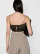 Matteau ruched-detailing crop top