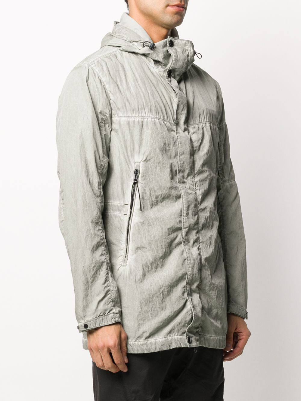 фото C.p. company zip-through washed hooded coat