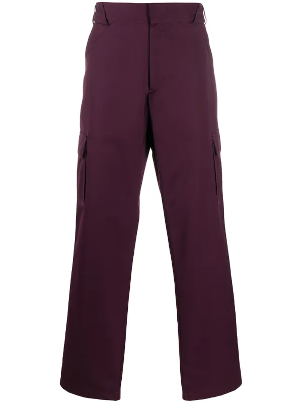 purple cargo trousers