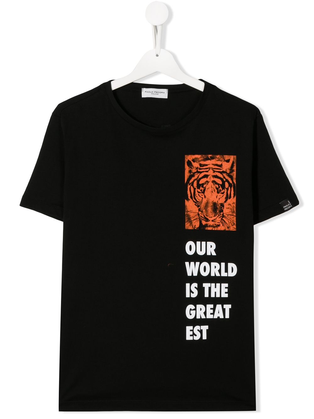 Paolo Pecora Kids' Our World T-shirt In Black