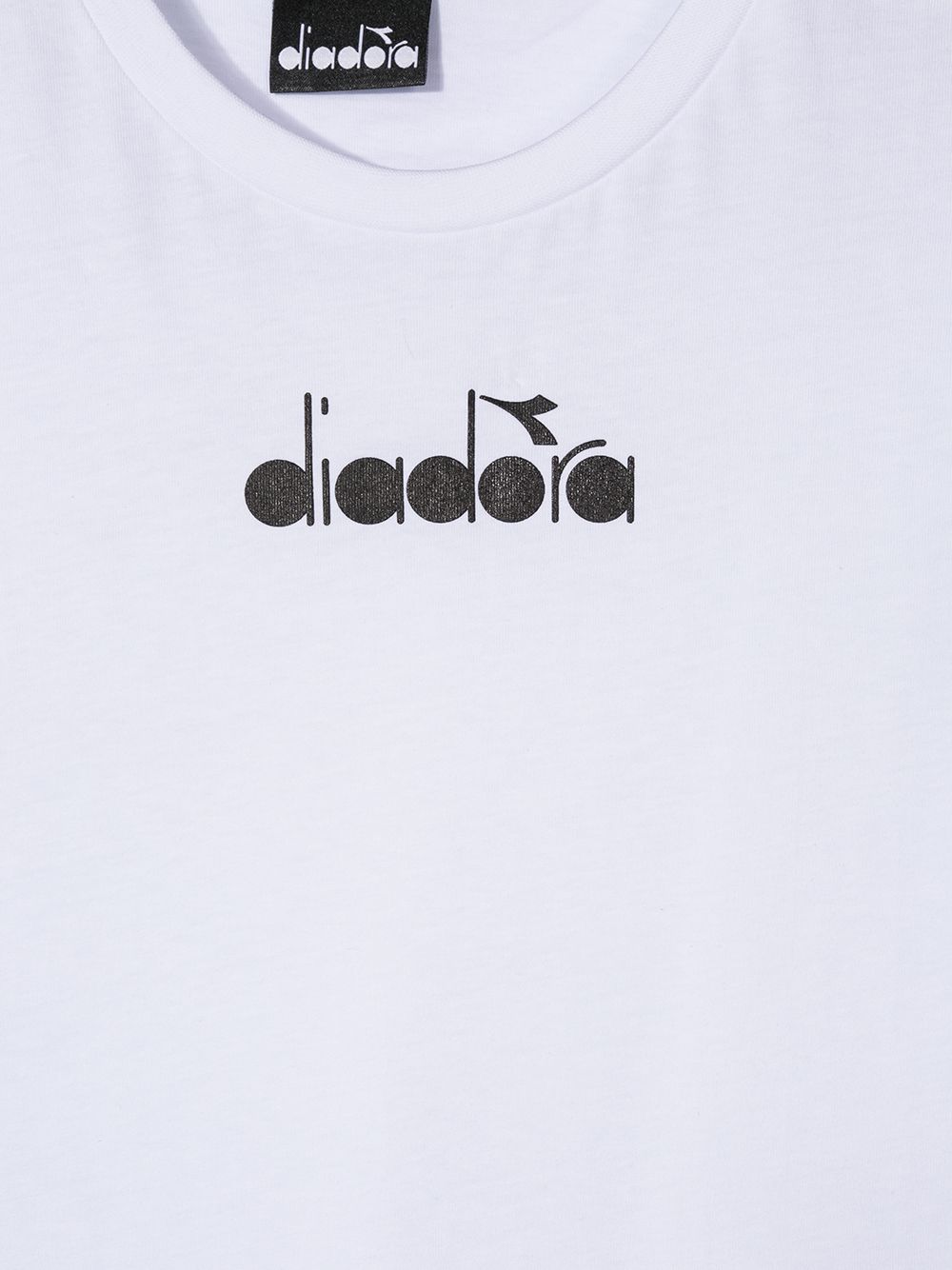 фото Diadora junior teen logo-print cotton t-shirt