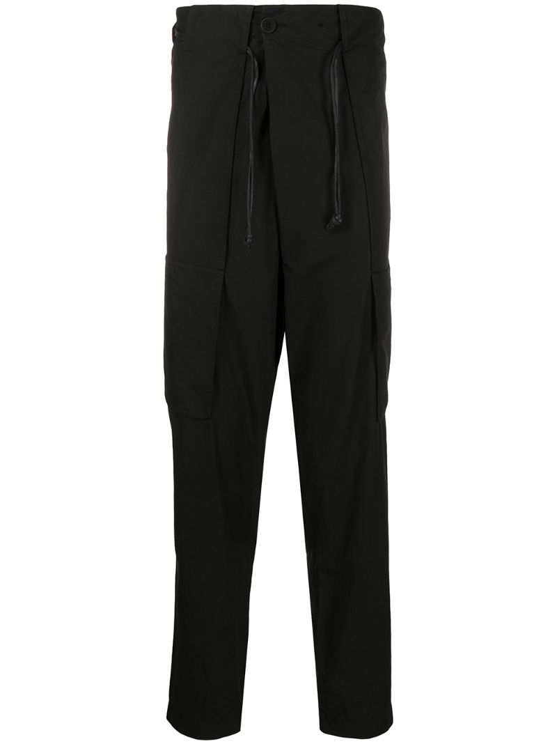 Transit Drop Crotch Trousers In Black