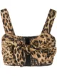 Image 1 of Dolce & Gabbana leopard print crop top