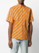 MSGM diagonal stripe short-sleeve shirt