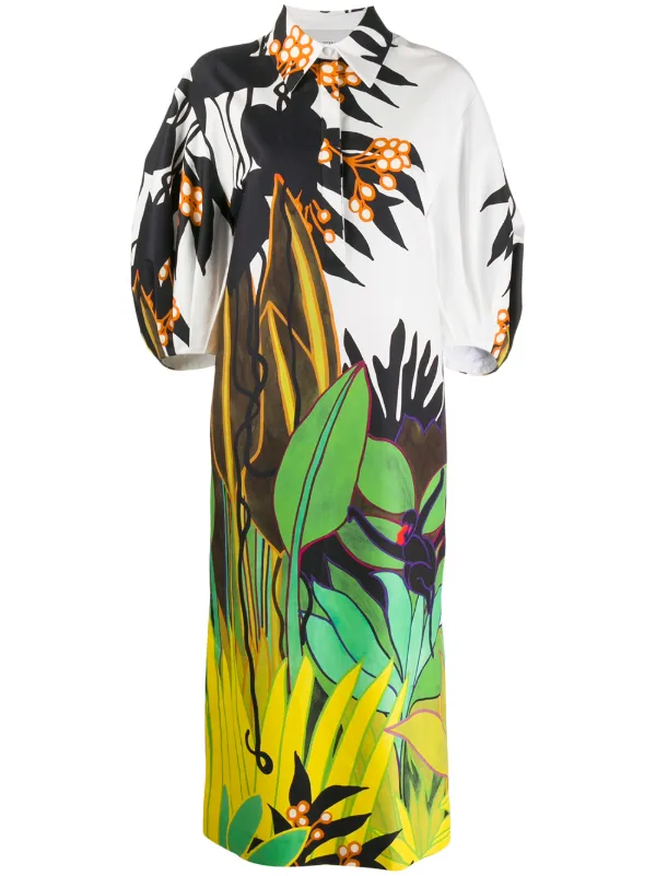 valentino print dress