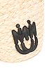 Miu Miu mesh detailed straw bucket bag