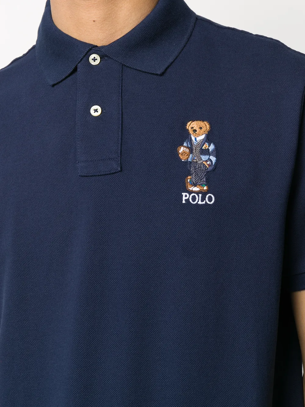 фото Polo ralph lauren рубашка-поло с вышивкой