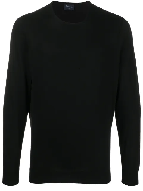 Drumohr crew neck cotton sweatshirt
