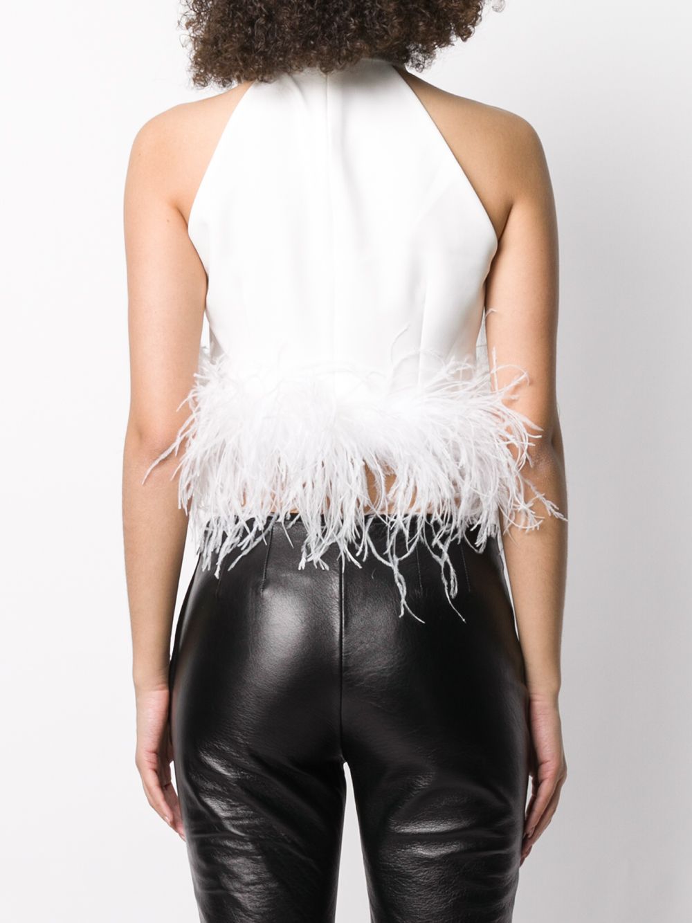 фото 16arlington feather hem cropped top