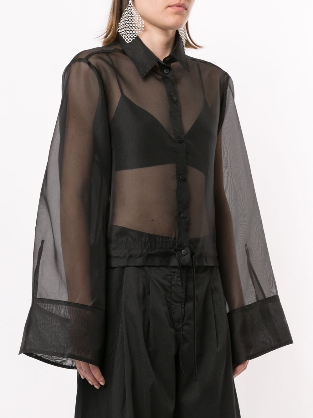 фото Andrea ya'aqov silk sheer blouse