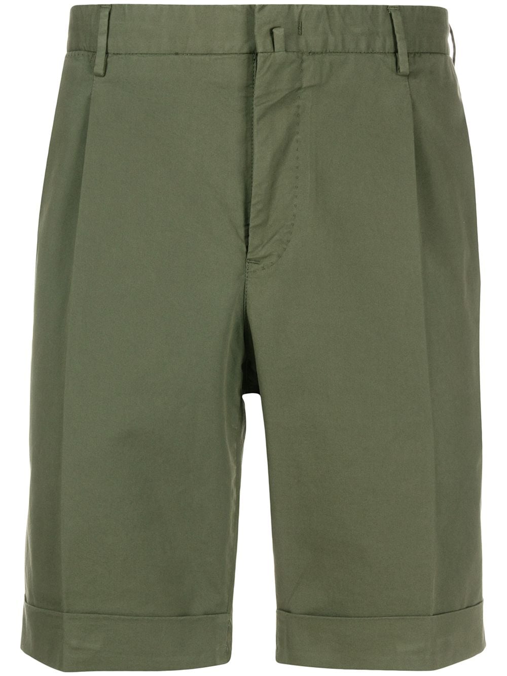 Pt01 Straight Leg Chino Shorts In Green