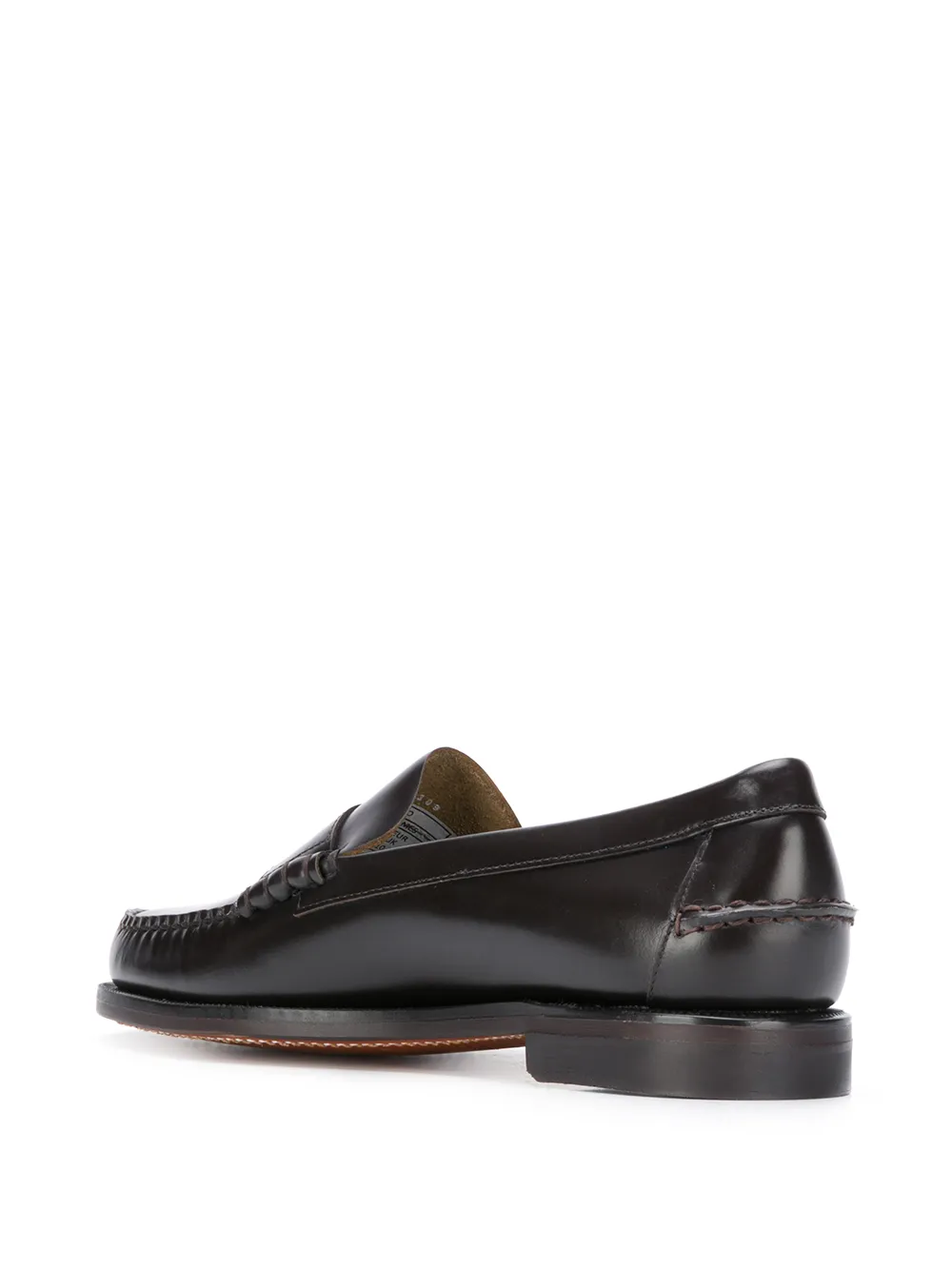 Sebago Leren penny loafers Bruin