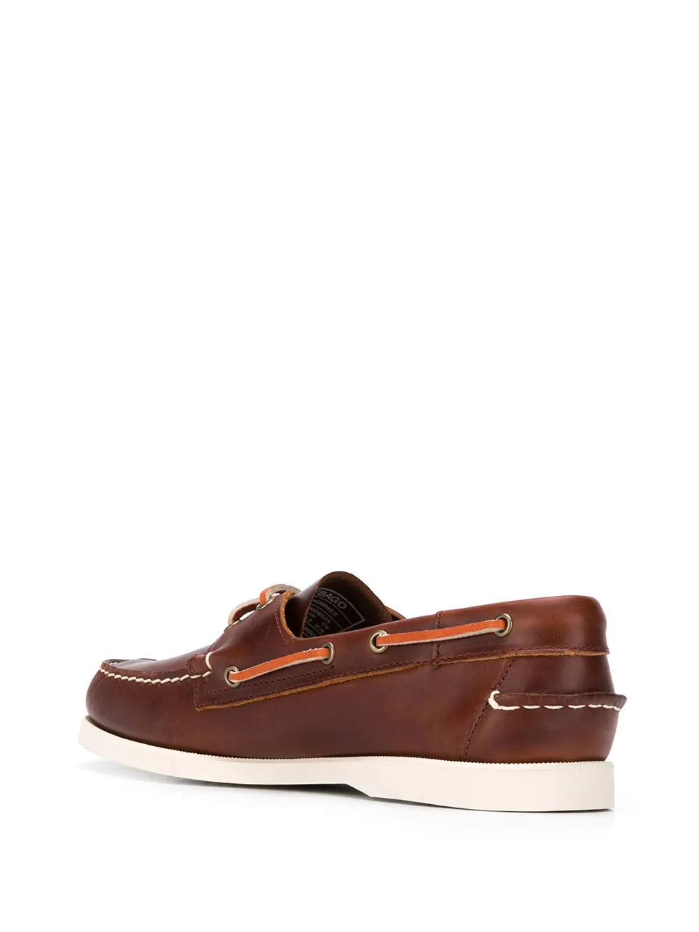 dockside portland leather boat shoe