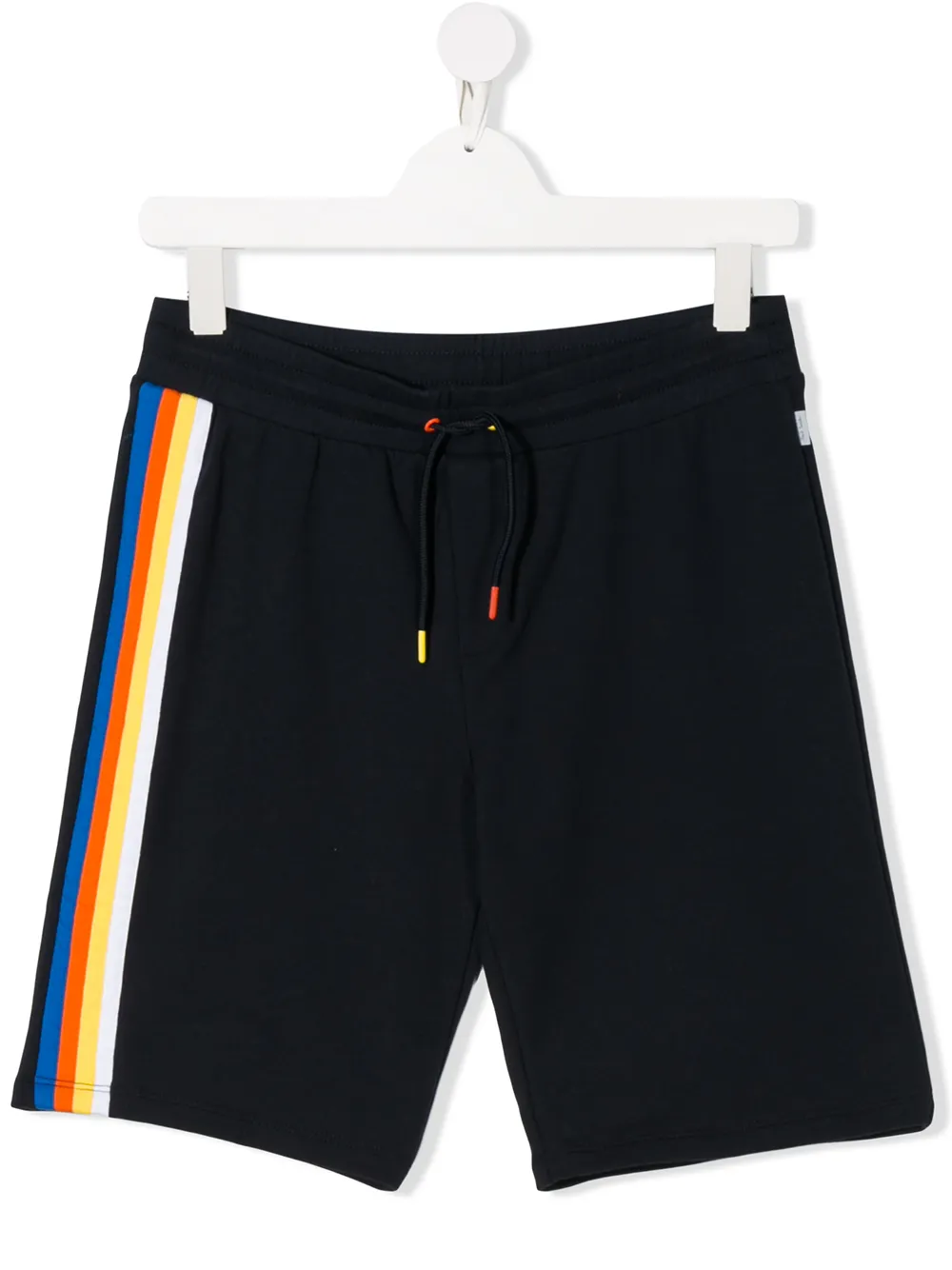 Paul Smith Junior Teen Side Stripes Track Shorts In Blue