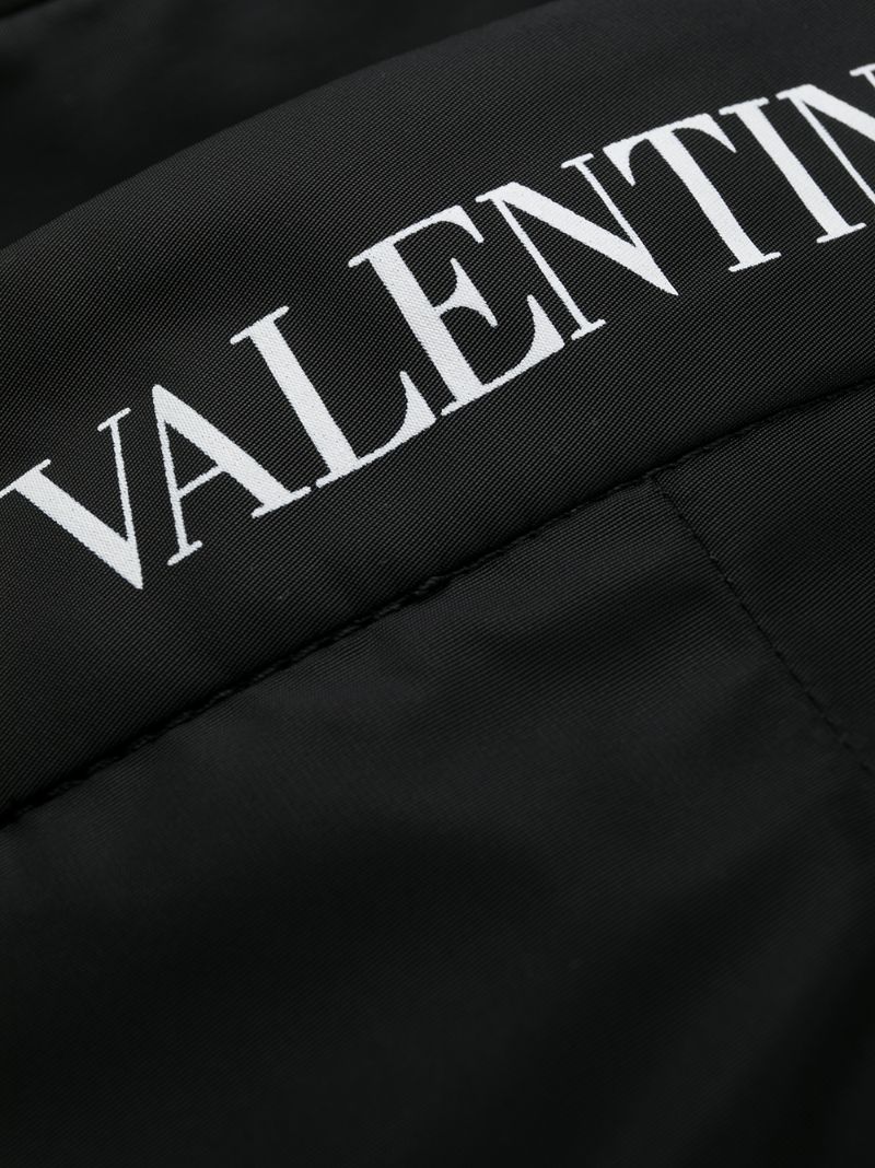 Shop Valentino Baggy Straight-leg Trousers In Black