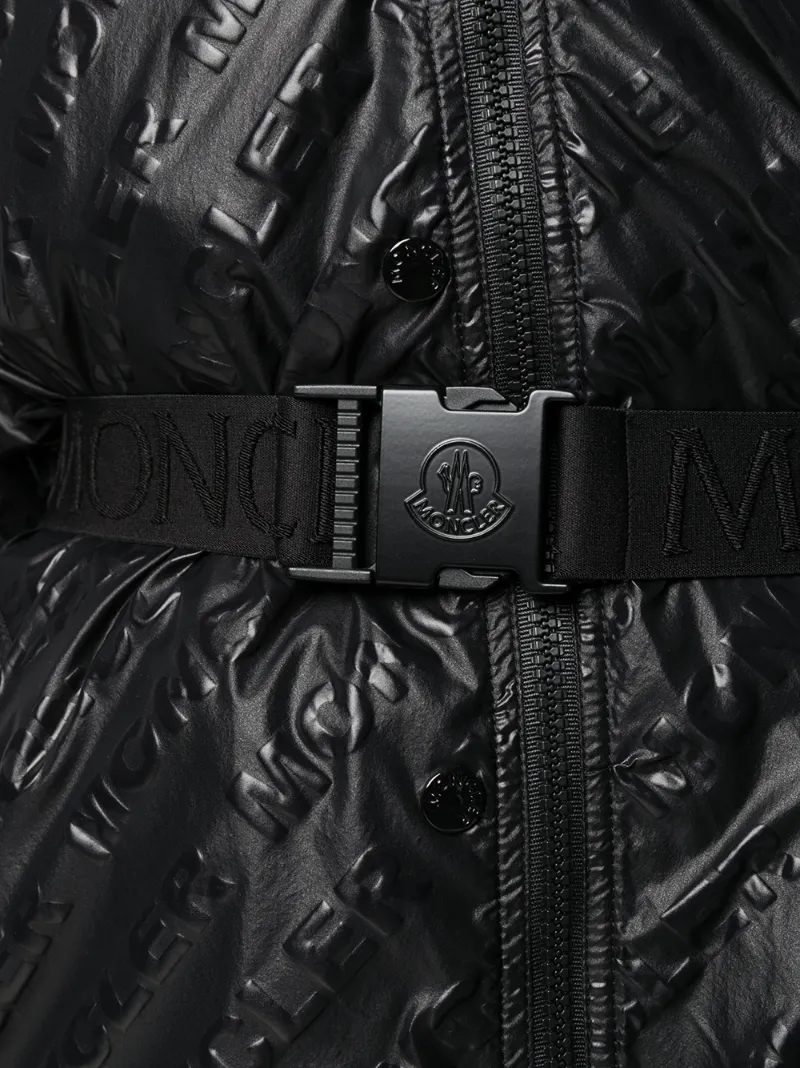 MONCLER BOUTEILLE EMBOSSED LOGO TRENCH