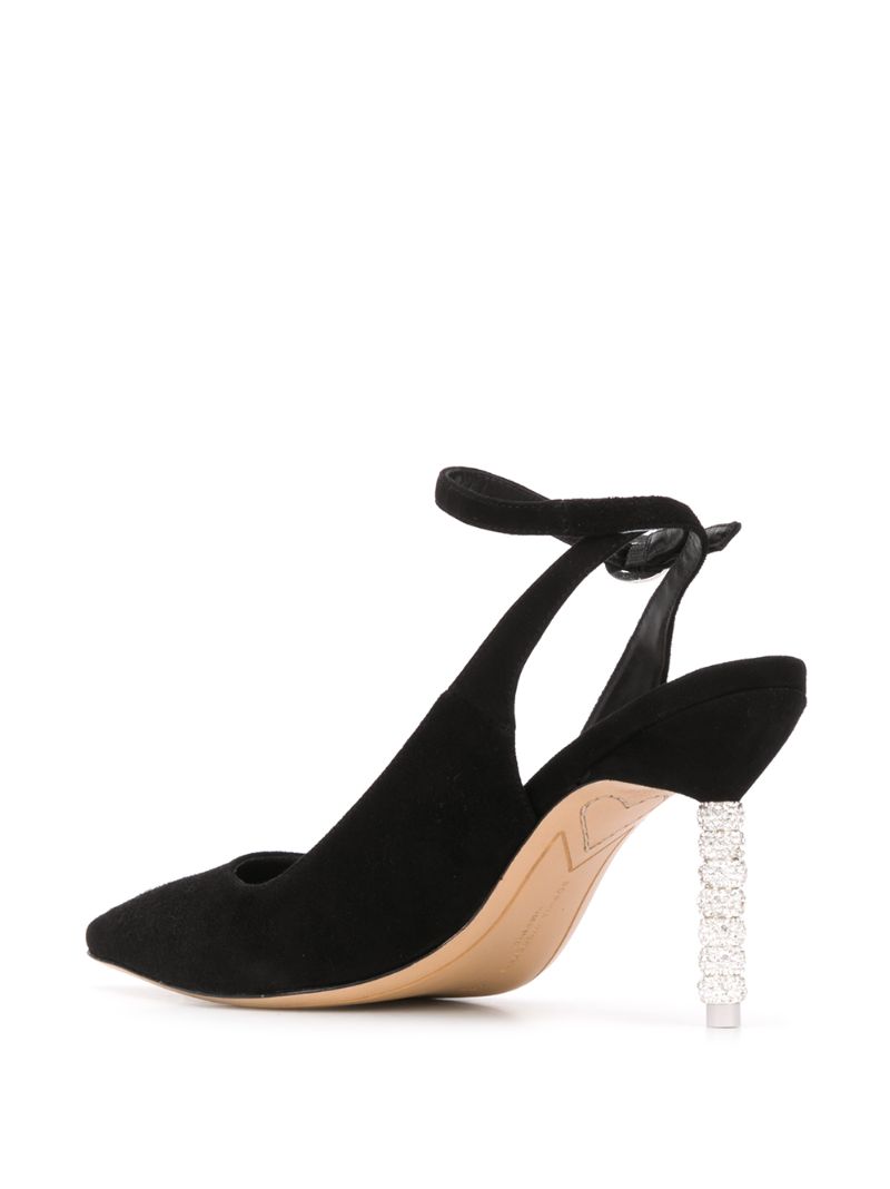 Shop Sophia Webster Jasmine Pointed Pumps In Black