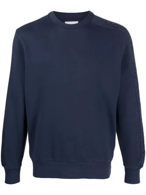 Moncler Sweatshirt Mit Logo Streifen Farfetch Moncler Sweatshirt Mit Logo Streifen Farfetch