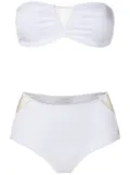 Brigitte Jade high waisted bikini set - White