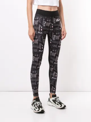 logo-print sports leggings展示图