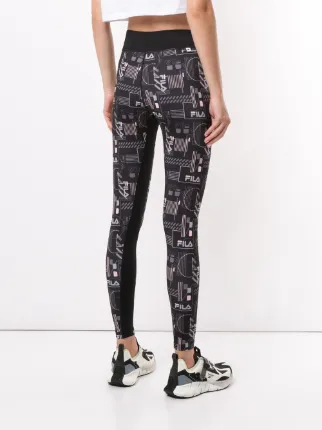 logo-print sports leggings展示图