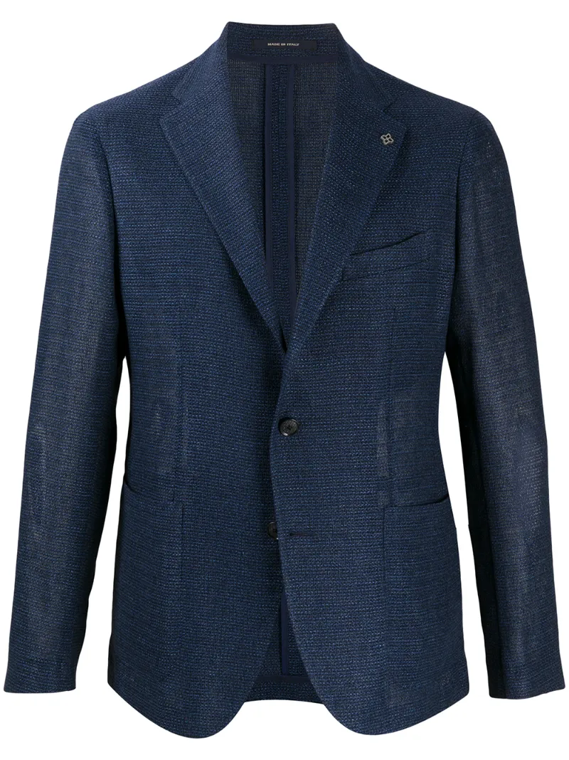 Tagliatore Knitted Blazer In Blue