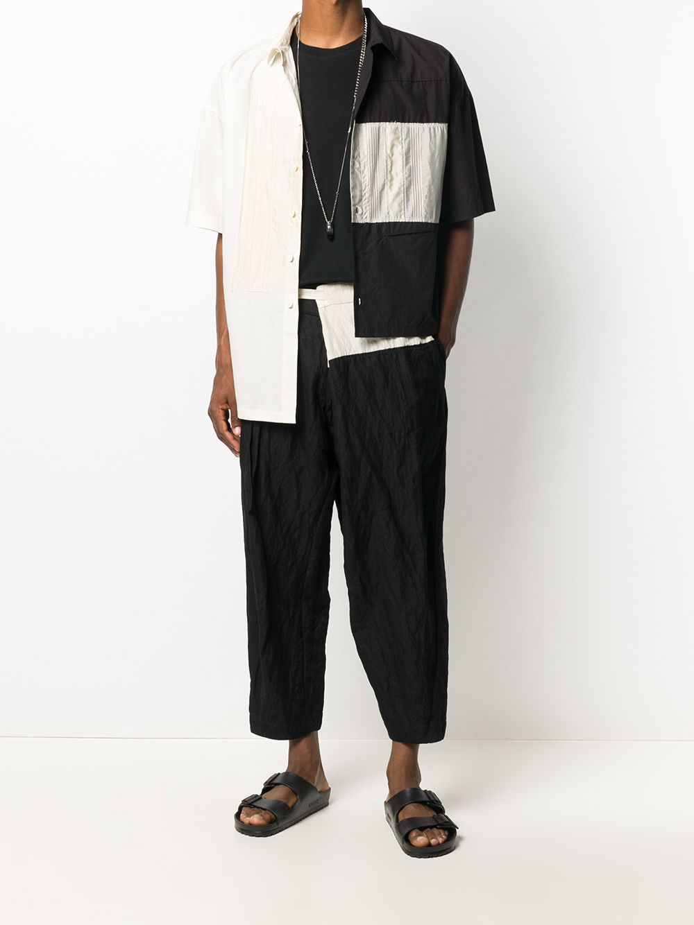 фото Ziggy chen asymmetric hem layered shirt