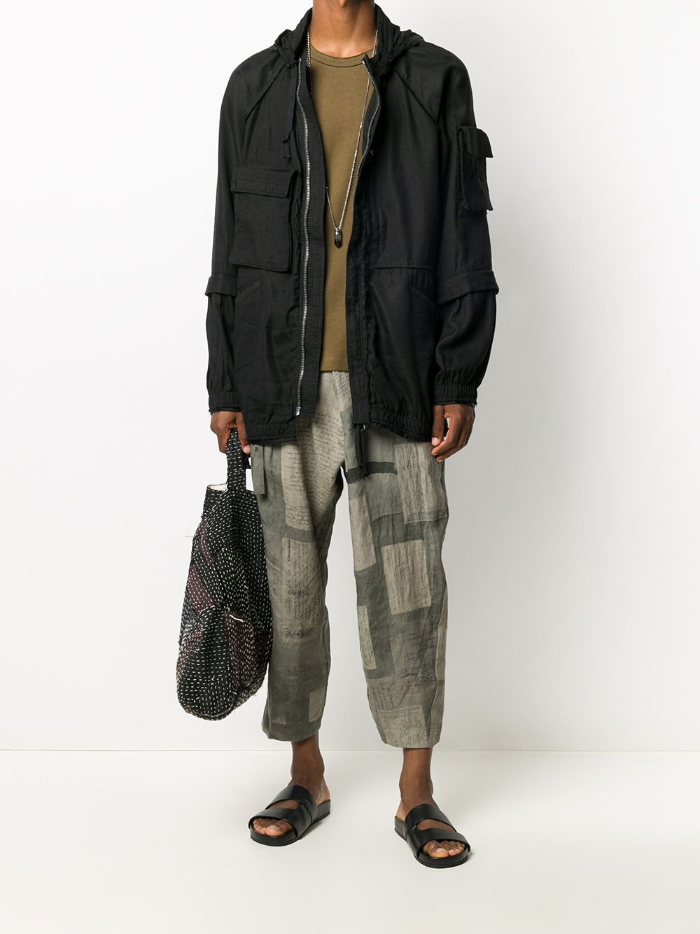 Ziggy Chen Hooded layered-sleeve Jacket - Farfetch