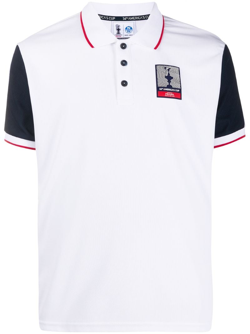 Prada America's Cup Polo Shirt In White