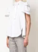 Adam Lippes embroidered trim trapeze top