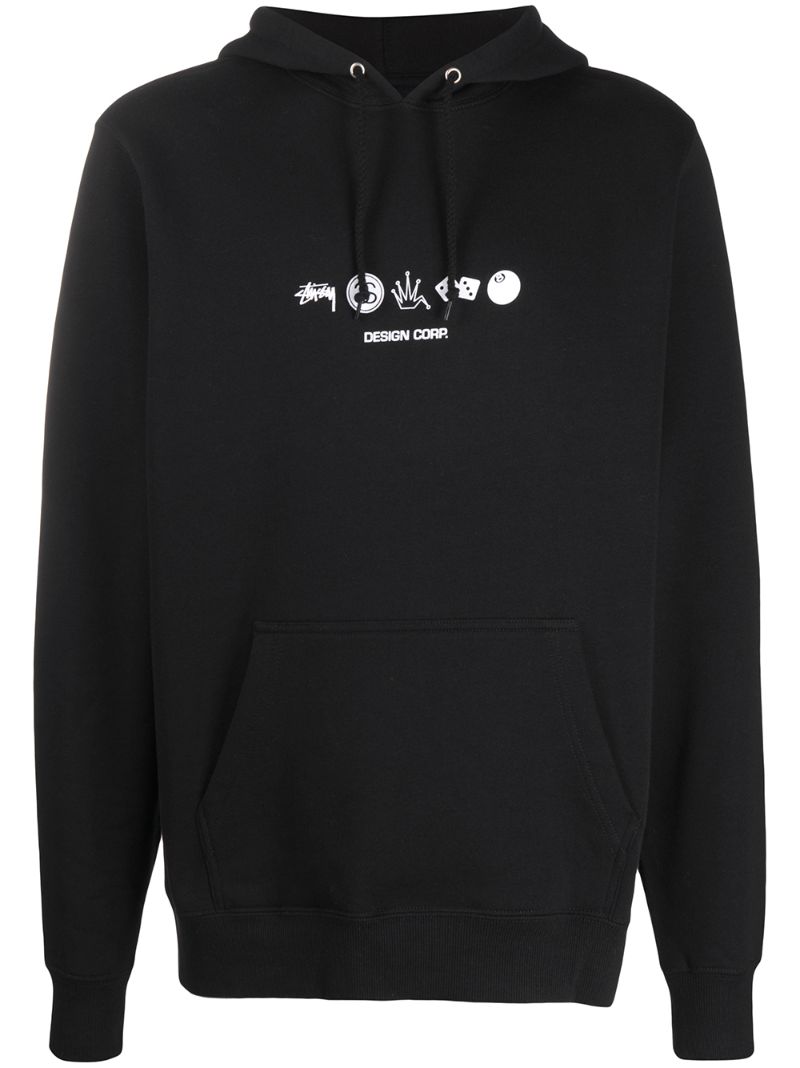 Stussy Global Design Corp. Hoodie In Black