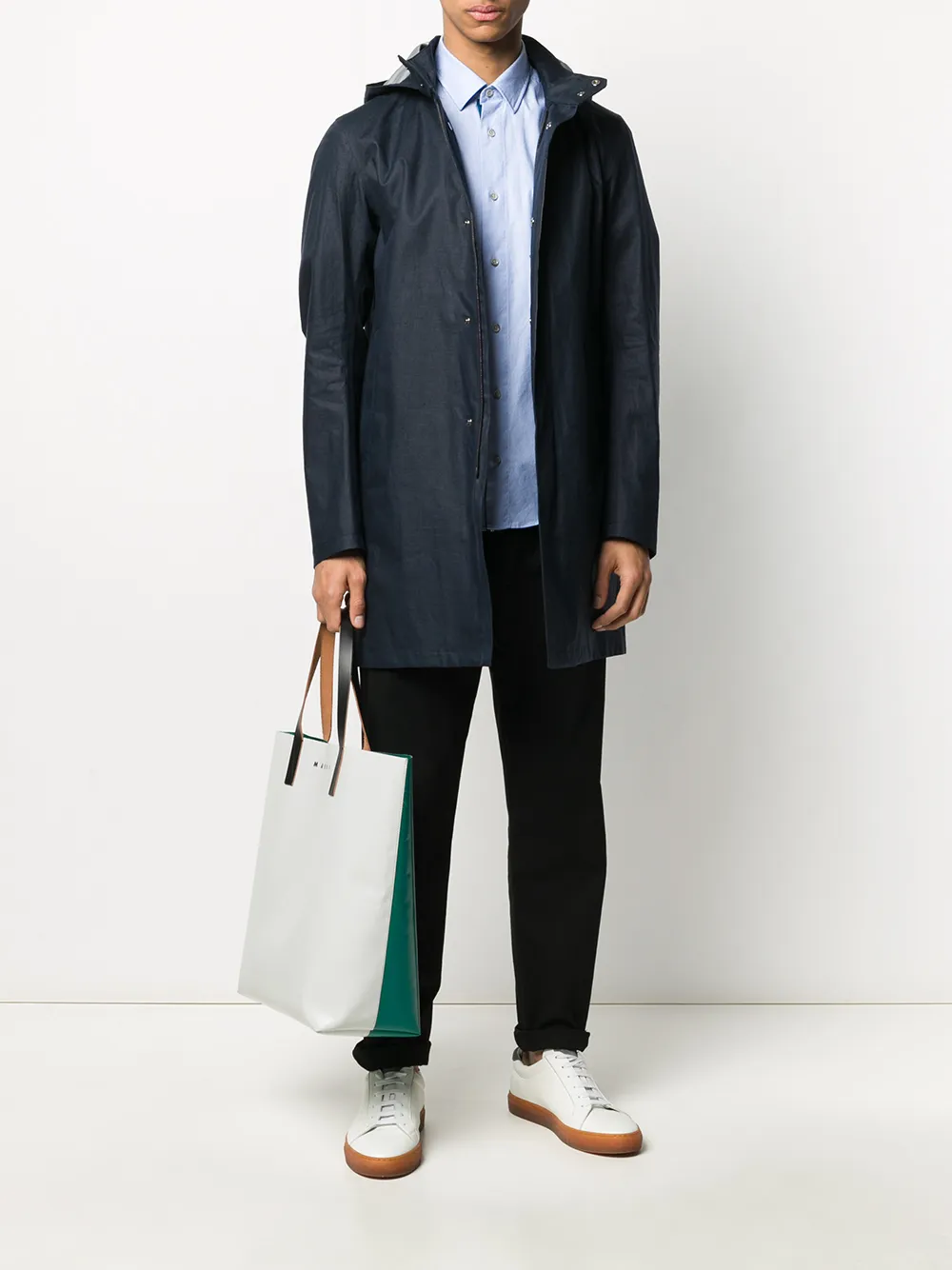 Herno Parka met capuchon Blauw