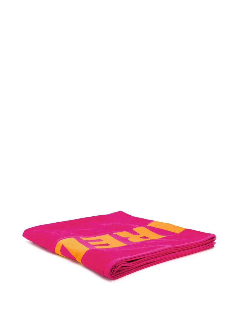 Shop Dsquared2 Logo Beach Towel In Pink