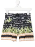 Monnalisa graphic print shorts - Black
