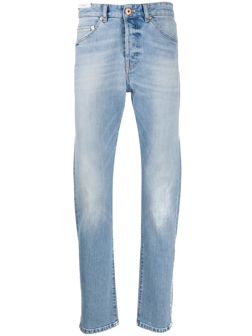 Pt01 Mid-rise Straight Leg Jeans In Blue
