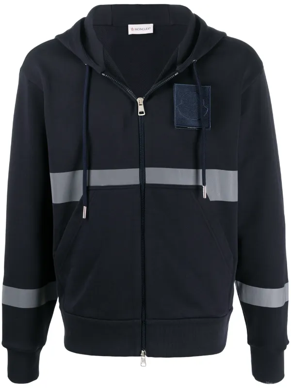 moncler zip hoodie black
