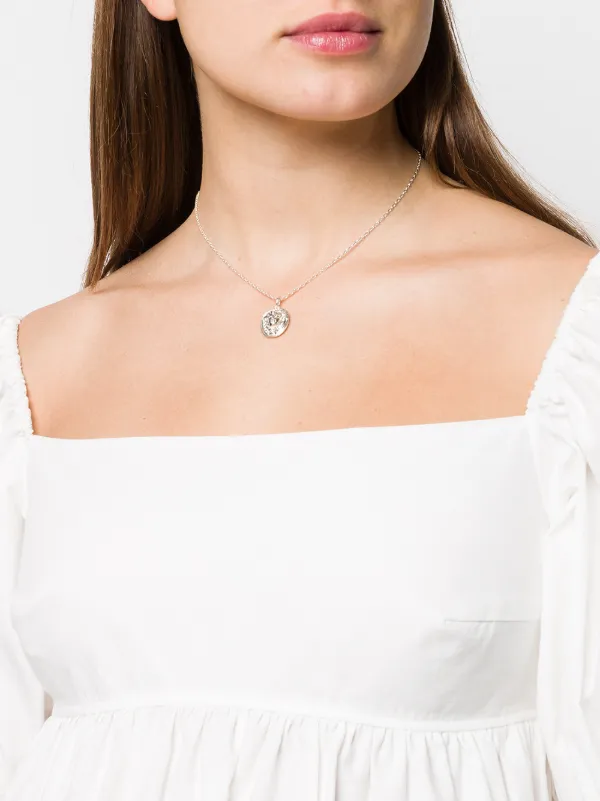 VICTORIA STRIGINI Medusa Coin Necklace 