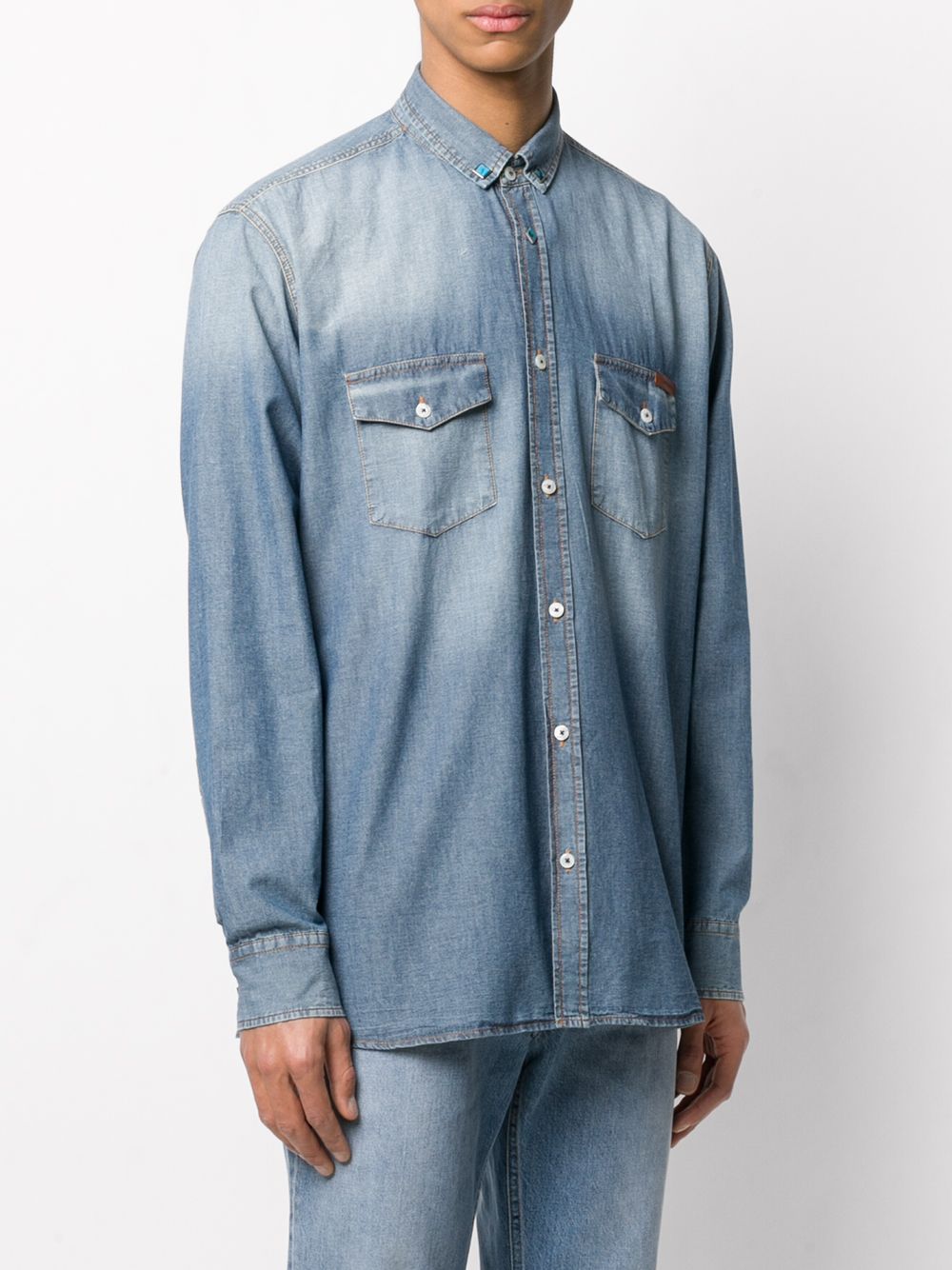 фото Golden goose faded denim shirt