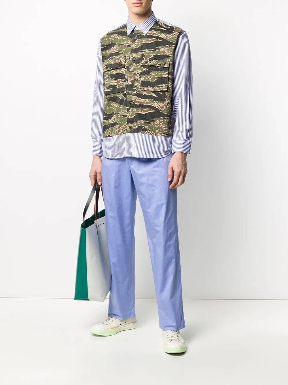 Junya Watanabe Legeroverhemd - Wit