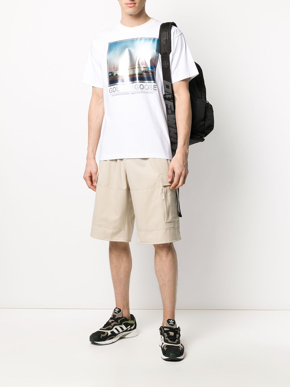 фото Golden goose landscape print t-shirt