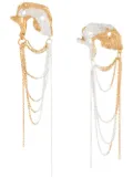 LOVENESS LEE Orion chain-drop earrings - Gold