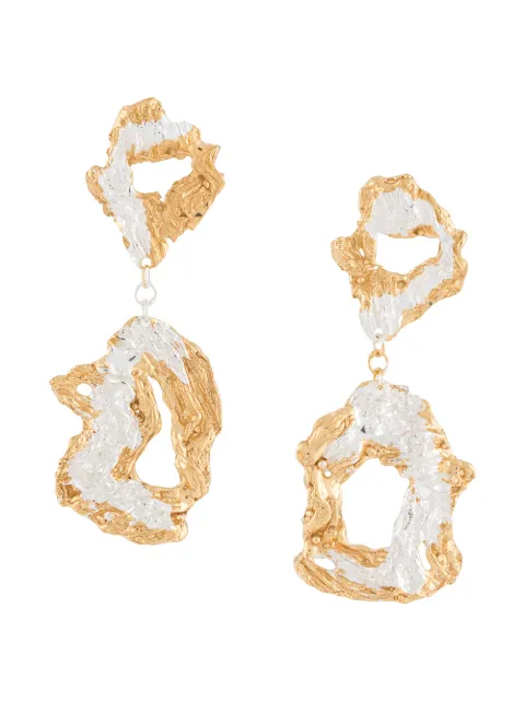 LOVENESS LEE Saorsa hammered-drop earrings