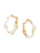 Image 1 of LOVENESS LEE Dzovag hammered hoop earrings