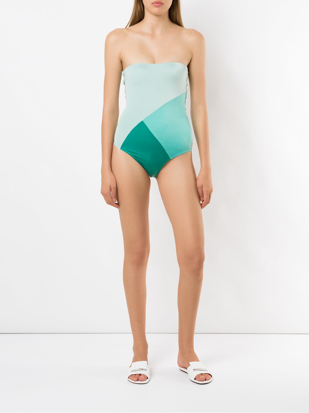 фото Brigitte jhen color block swimsuit