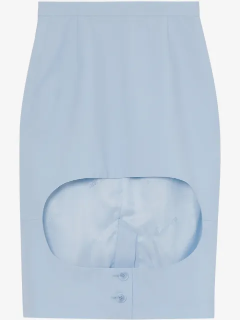 Burberry front cut-out pencil skirt