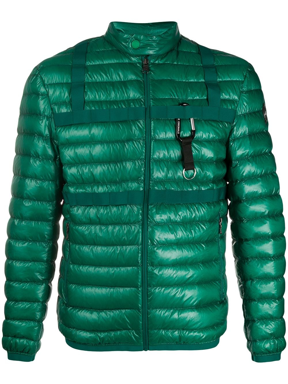 Colmar Padded Ribbed Jacket In Green
