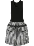 Burberry gingham loop-back dress - Black